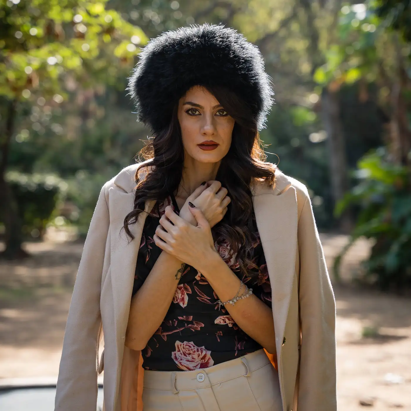 Colbacco in Piumaggio Naturale di Gallopavo Meleagris