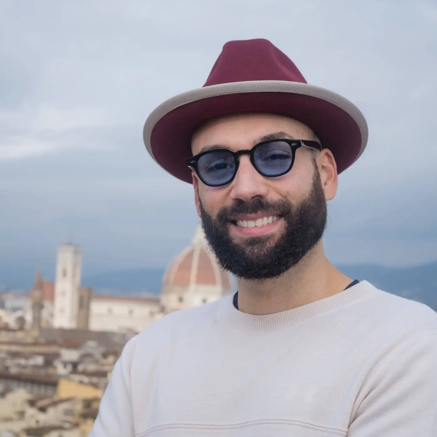 Cappello Trilby a Tesa Media in Feltro Raso di Lapin con Fodera