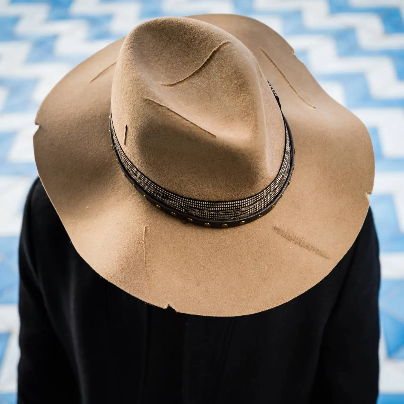 Cappello Country a Taglio Vivo in Feltro di Lana Merinos Antipioggia