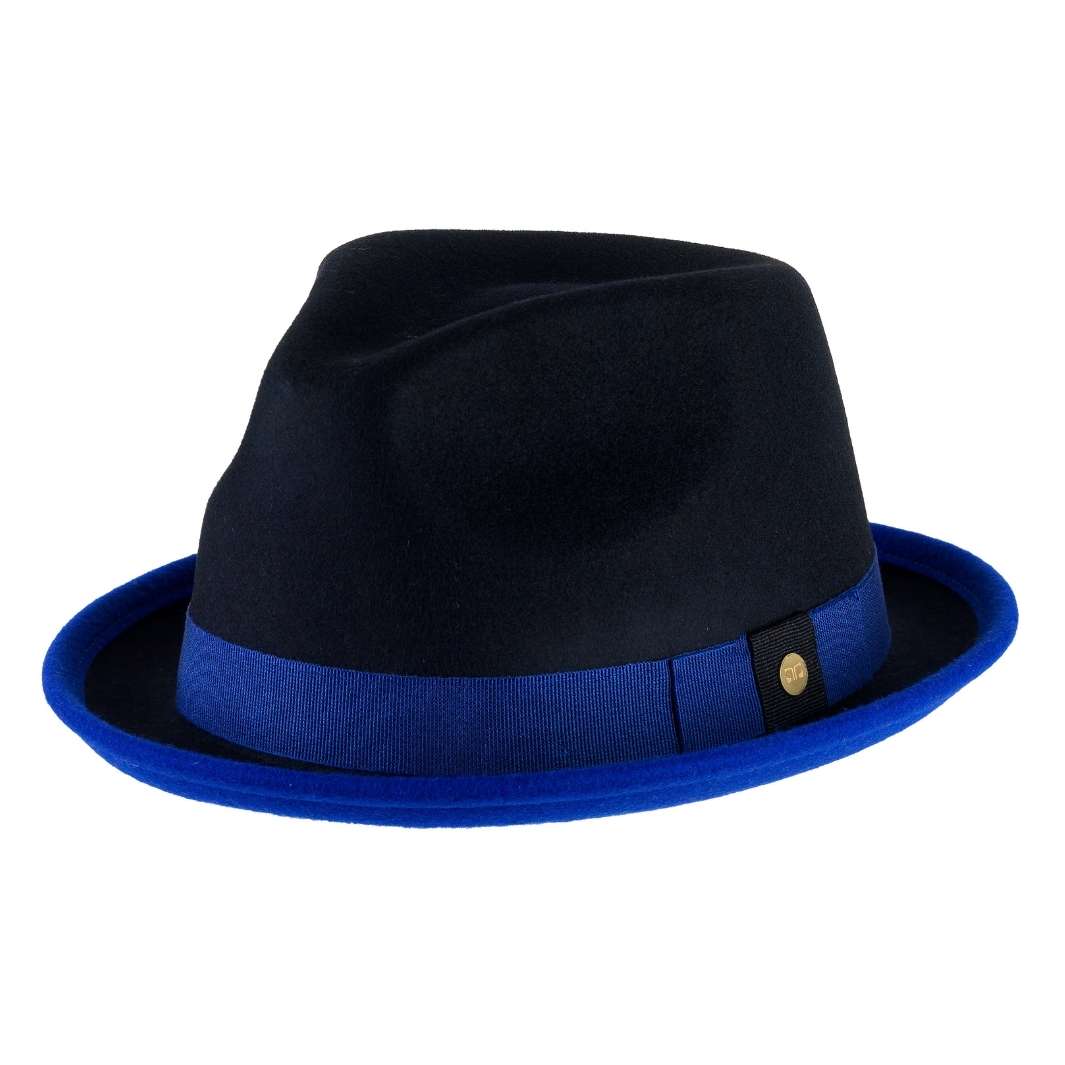 Cappello Trilby Michael Jackson in Feltro di Lana Merinos Bicolore