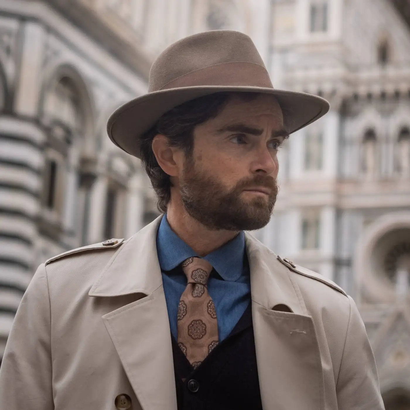 Cappello Fedora Elegante in Feltro Raso di Lapin con Fodera