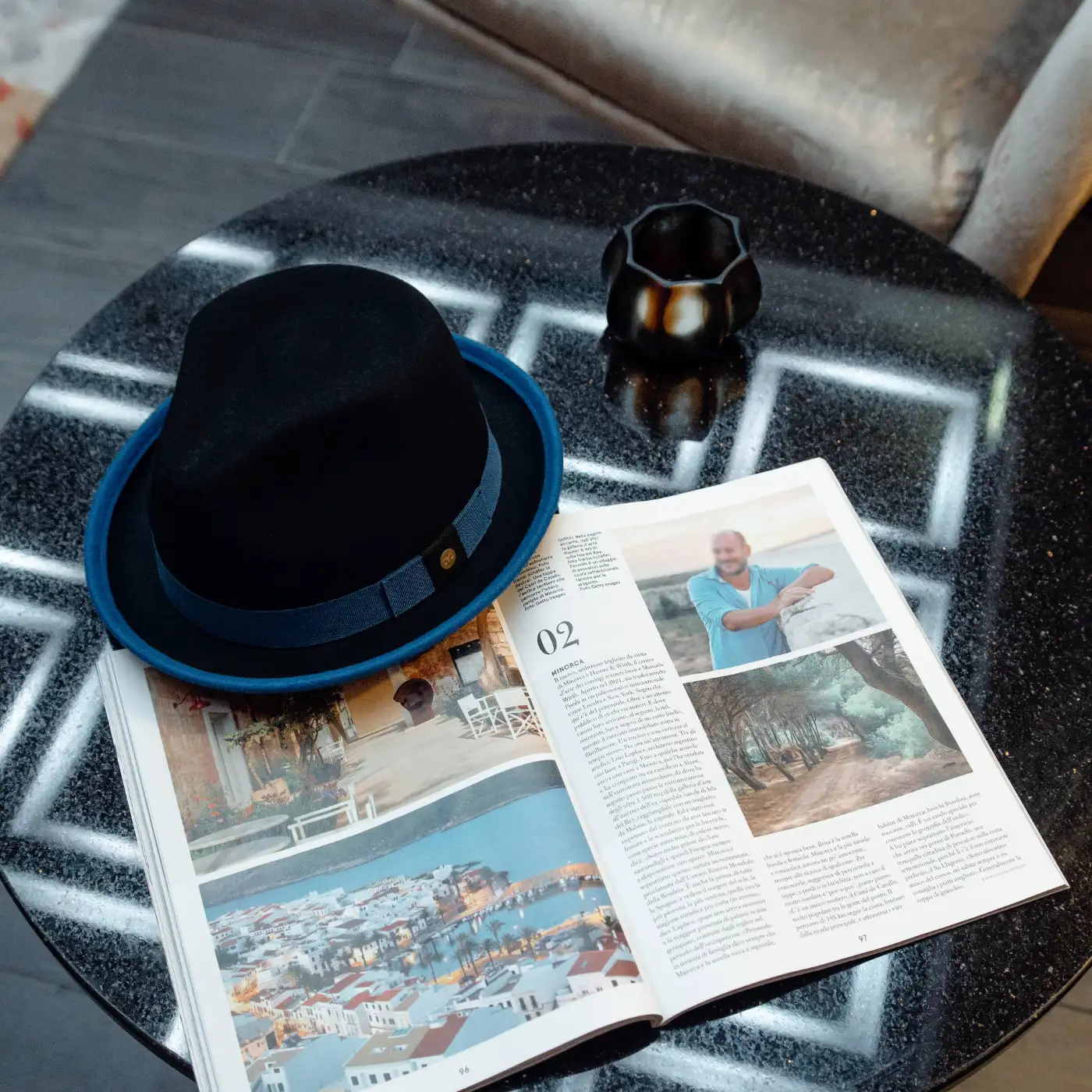 Cappello Trilby Michael Jackson in Feltro di Lana Merinos Bicolore