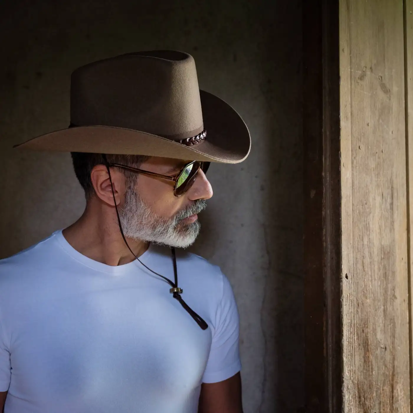 Cappello da Cowboy in Feltro di Lana Merinos Antipioggia