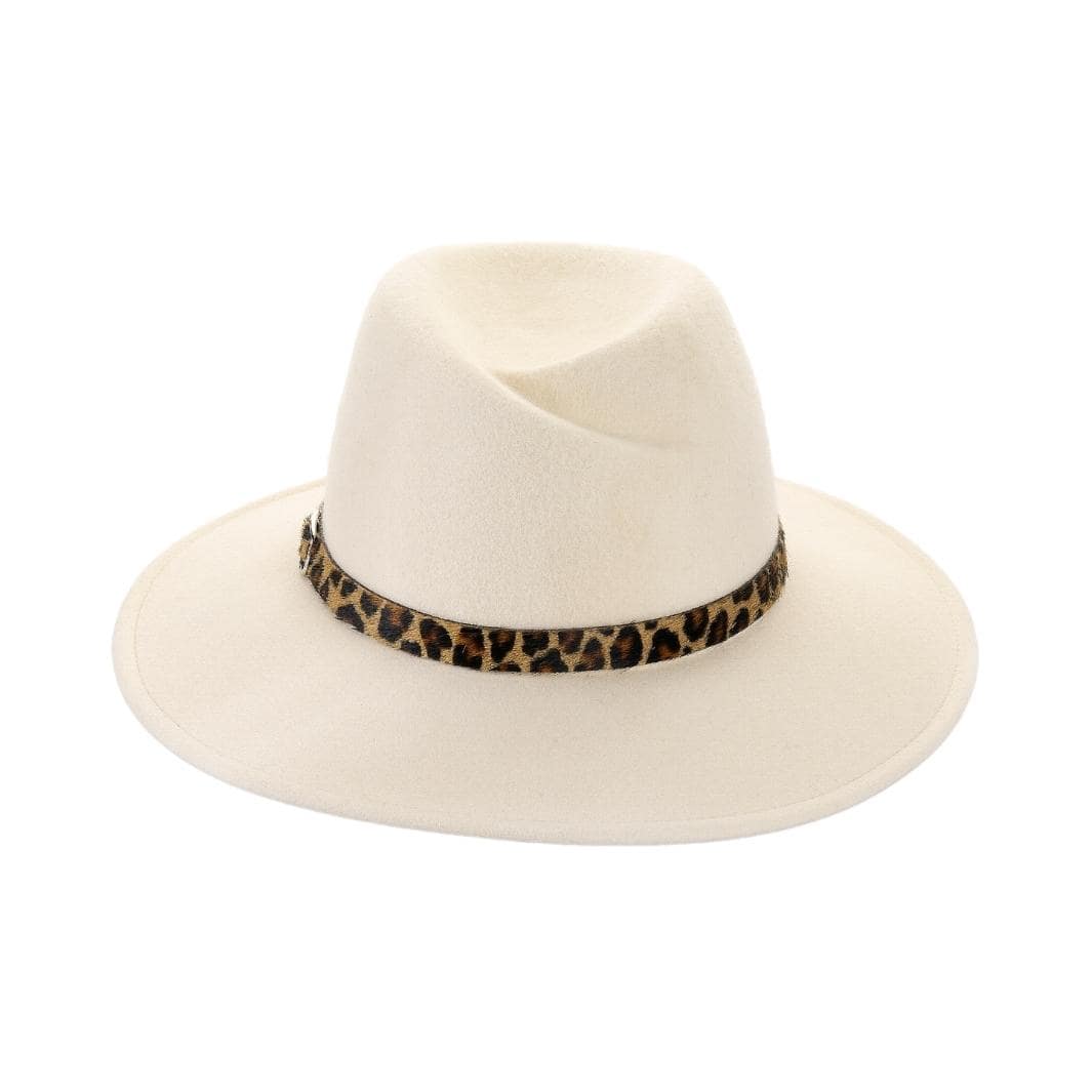 Cappello a Tesa Media Corona Twisted in Feltro di Lana Merinos