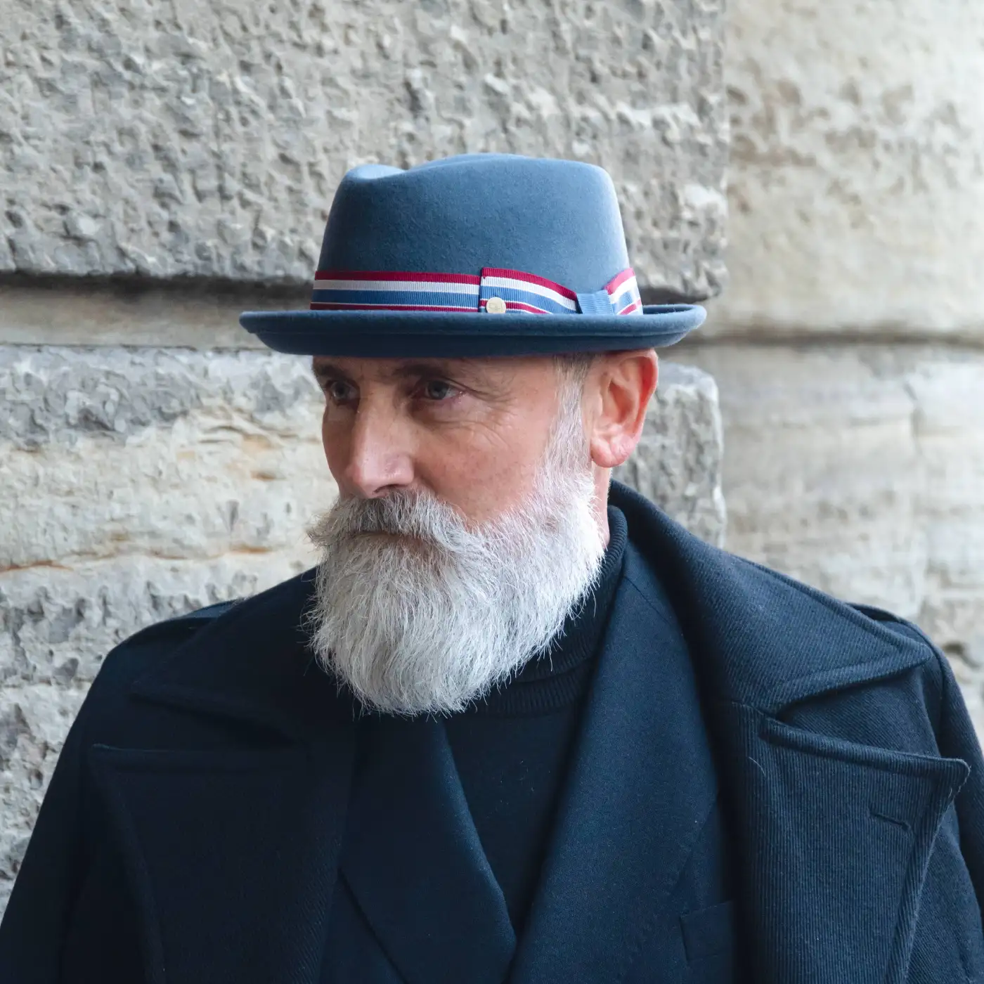 Cappello Pork Pie Classico in Feltro di Lana Merinos