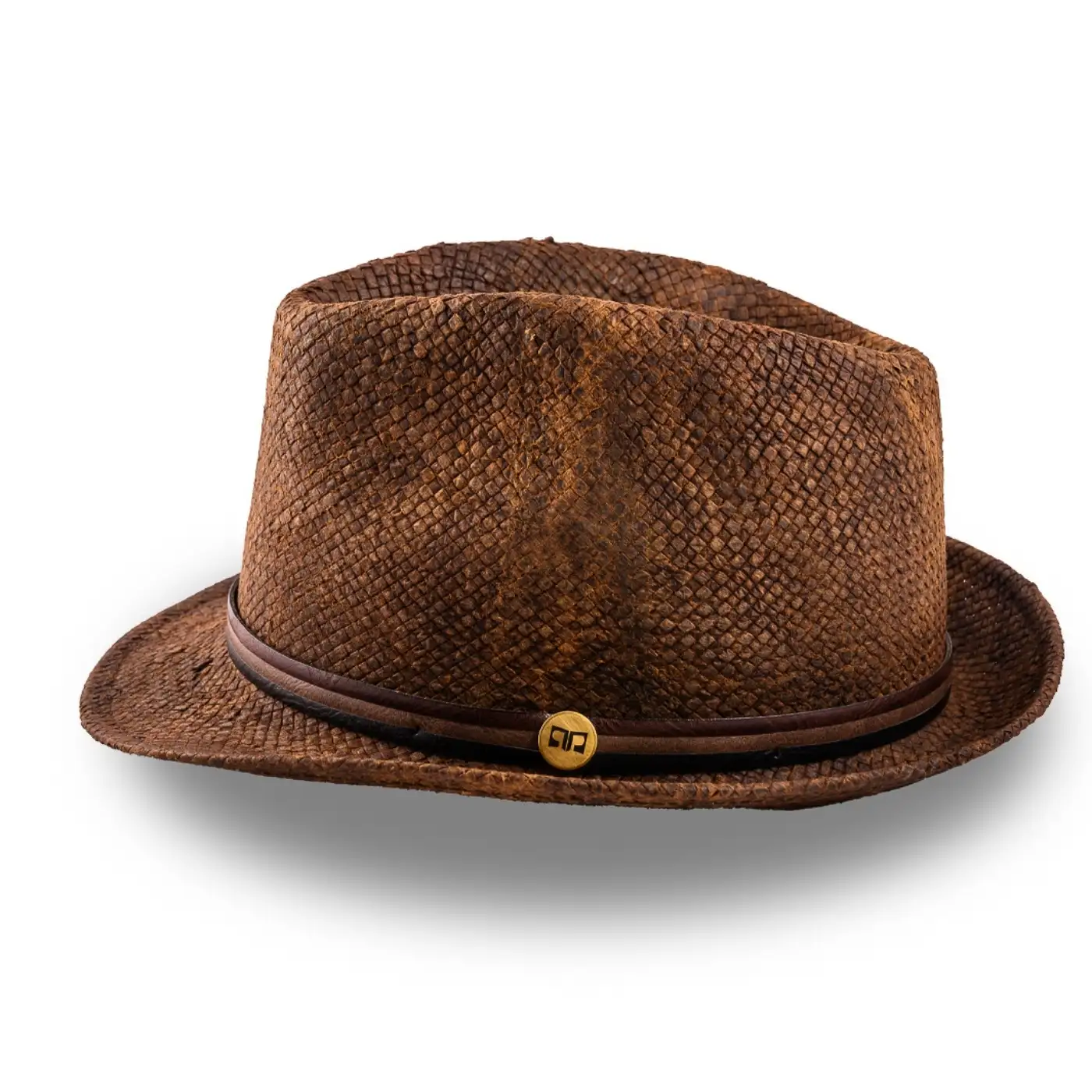 Cappello Trilby a Tesa Corta Stonewashed