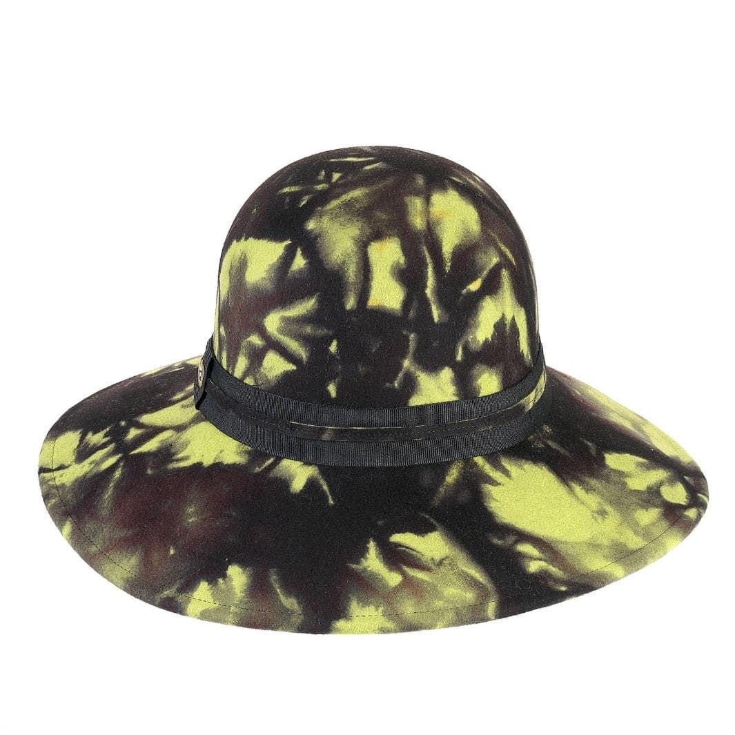 Cappello a Pamela a Tesa Larga in Feltro  di Lana Merinos Maltinto