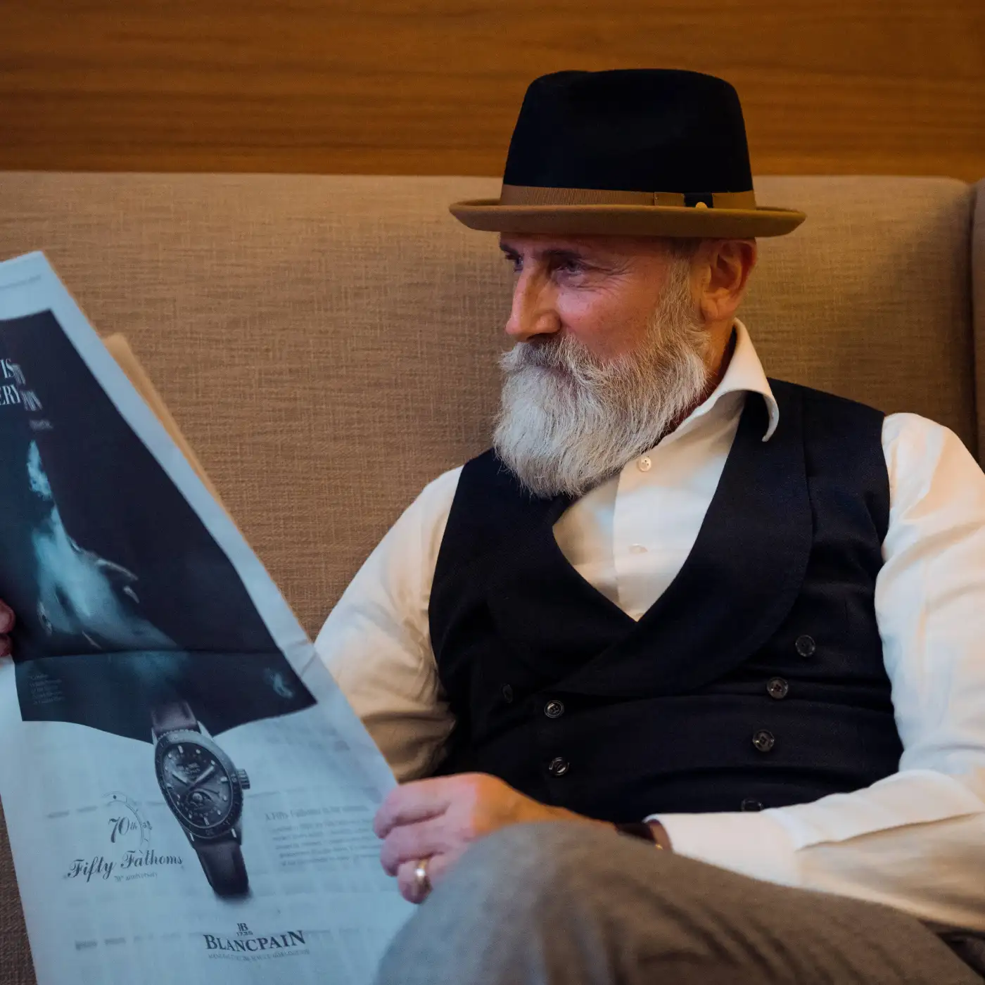 Cappello Trilby Michael Jackson in Feltro di Lana Merinos Bicolore