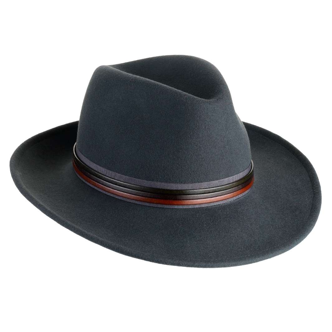 Cappello Fedora Classico in Feltro di Lana Merinos Antipioggia