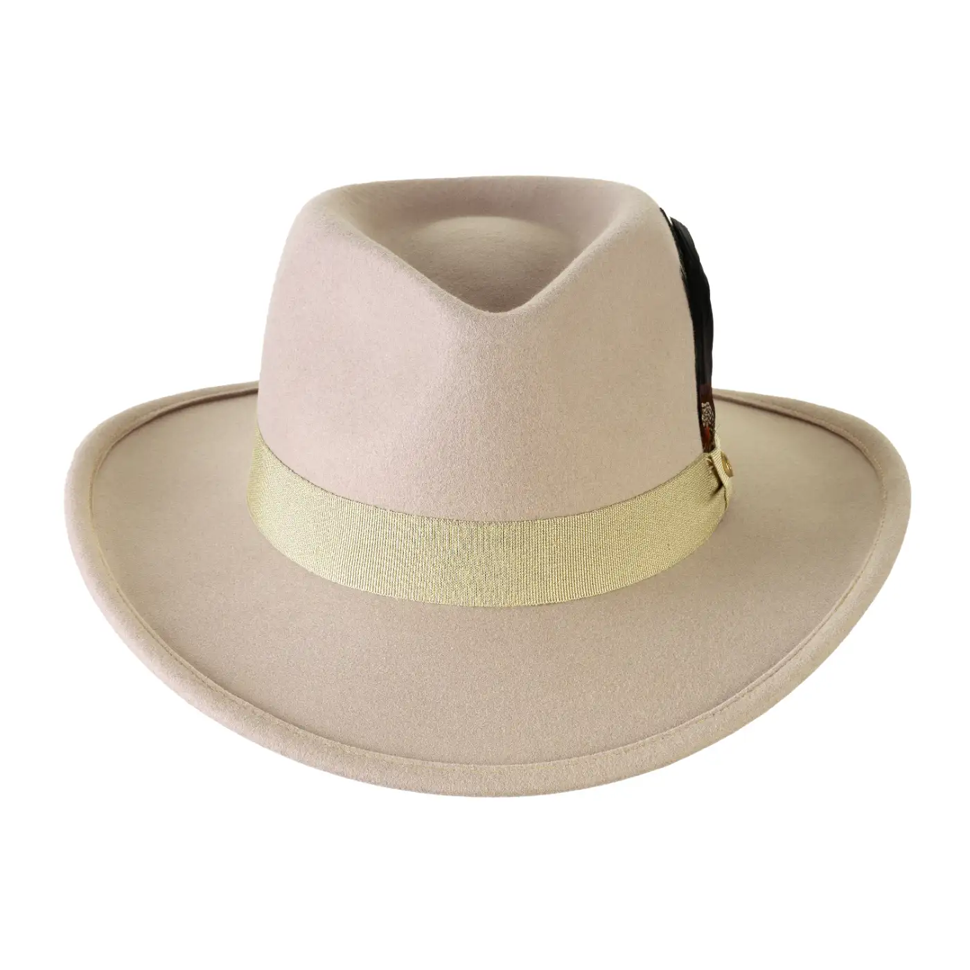 Cappello Australiano in Feltro di Morbido Cashmere Antipioggia