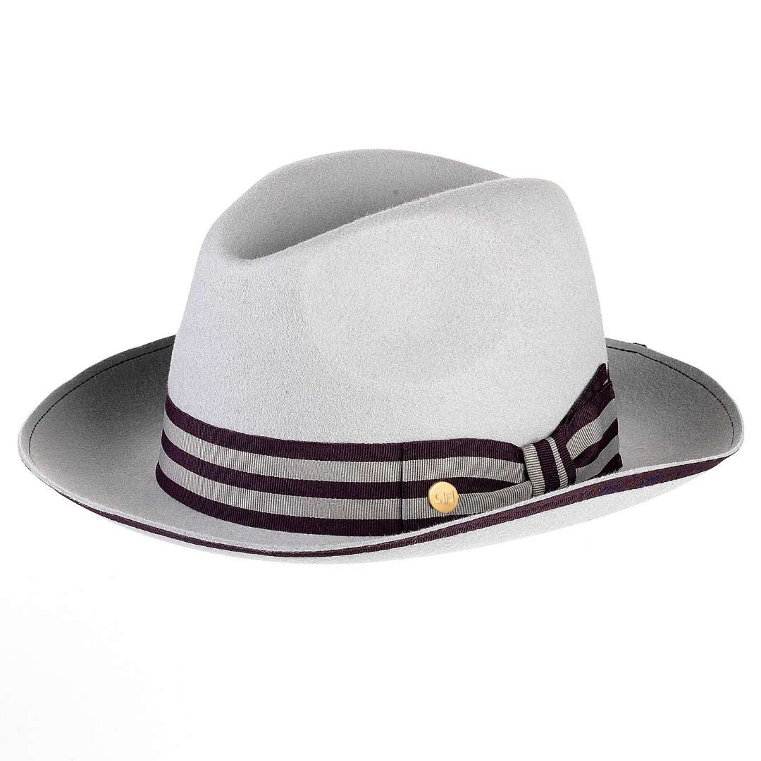 Cappello Trilby Jazz a Tesa Media in Feltro di Lana Merinos
