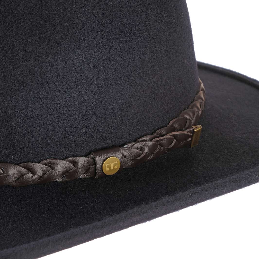 Cappello Fedora Australiano in Feltro di Lana Merinos Antipioggia