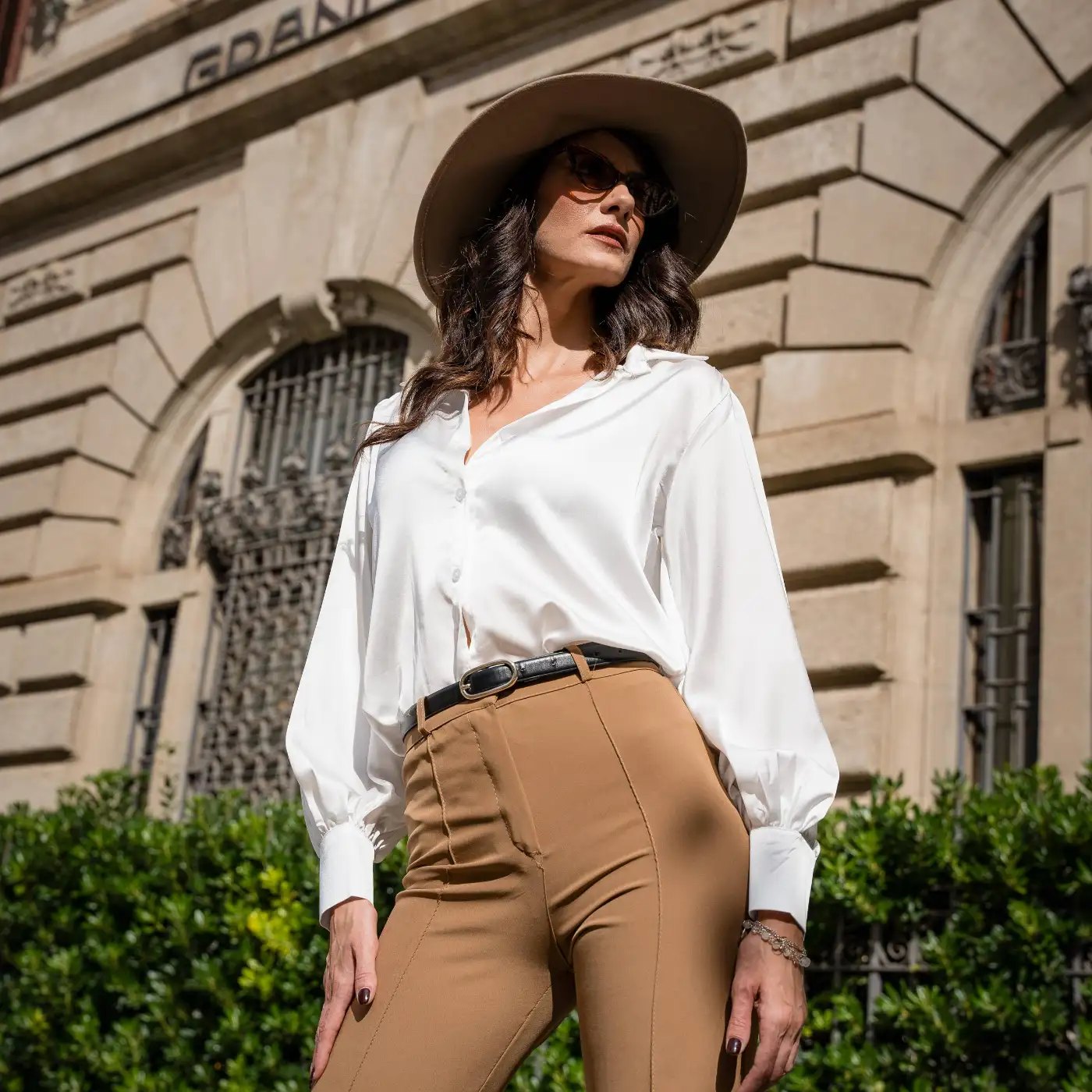 Cappello Canotto a Tesa Larga Piatta in Lana Merinos