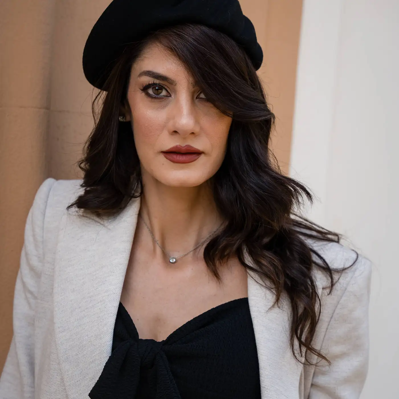 Basco Toque alla Francese in Feltro di Lana Merinos