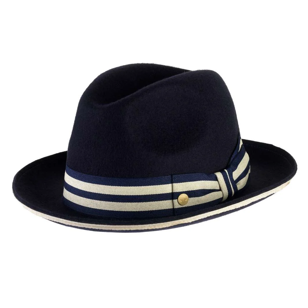 Cappello Trilby Jazz a Tesa Media in Feltro di Lana Merinos