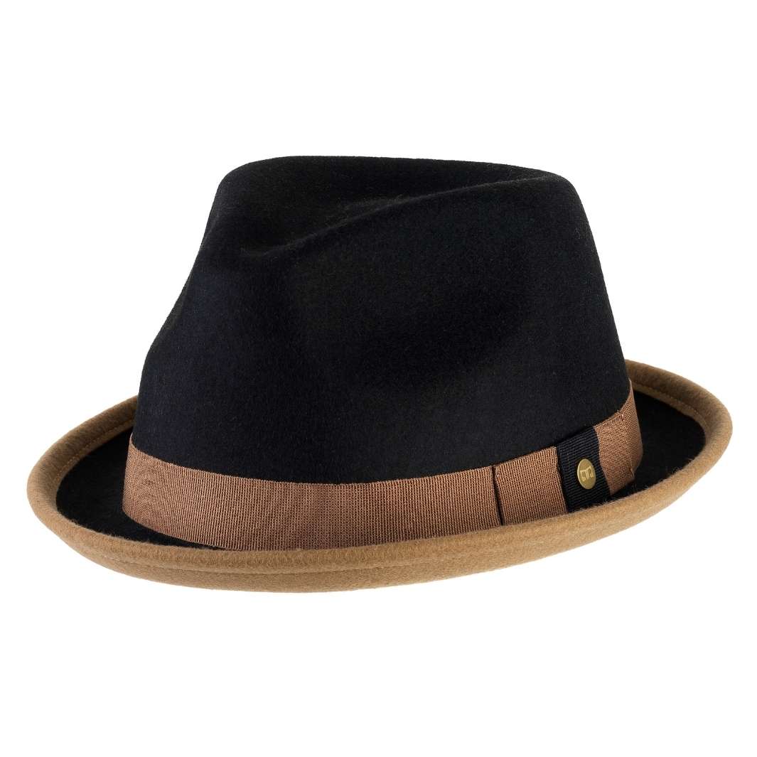 Cappello Trilby Michael Jackson in Feltro di Lana Merinos Bicolore