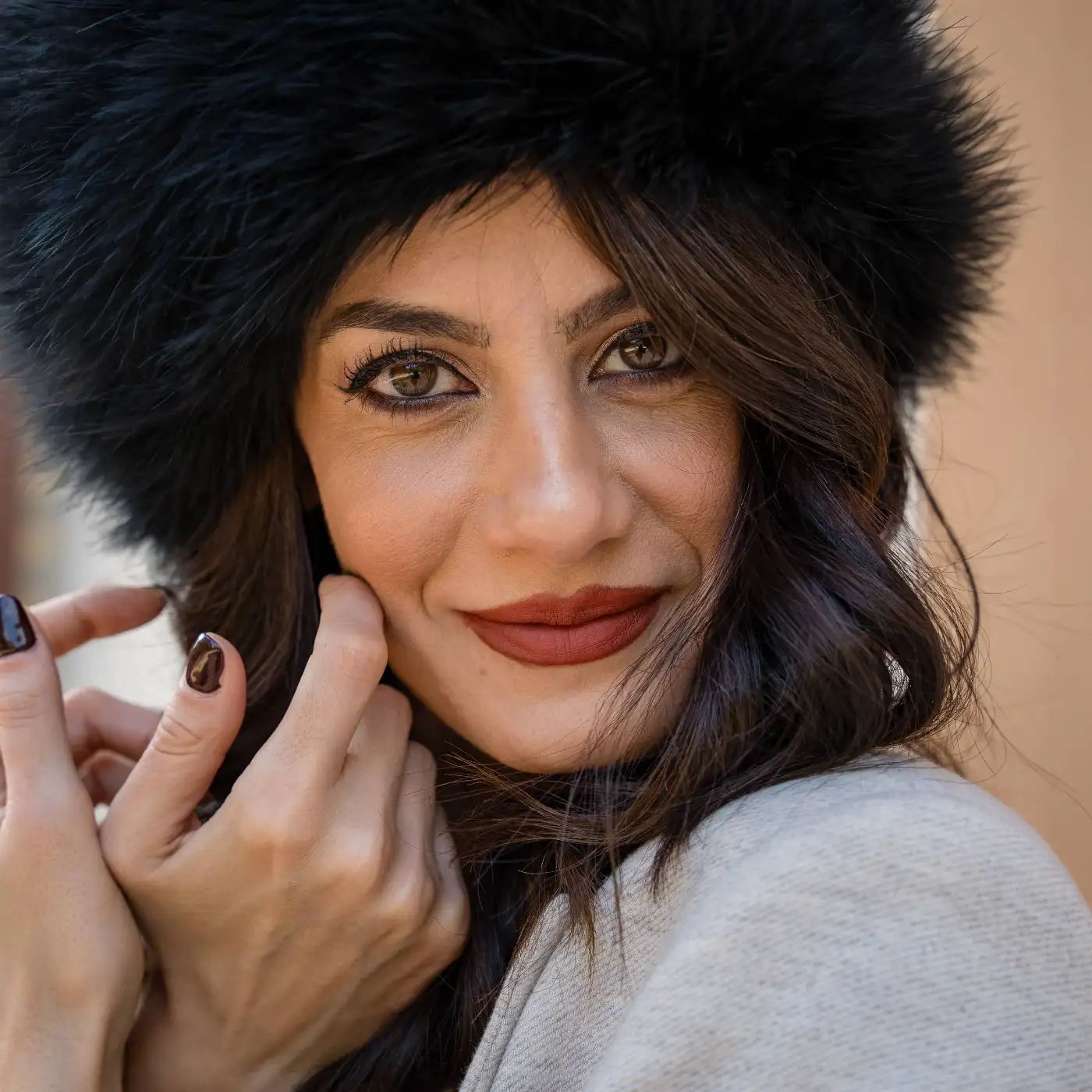 Colbacco in Piumaggio Naturale di Gallopavo Meleagris