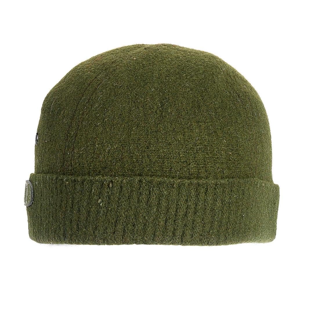 Berretto Invernale in Lana con Risvolto a Costine