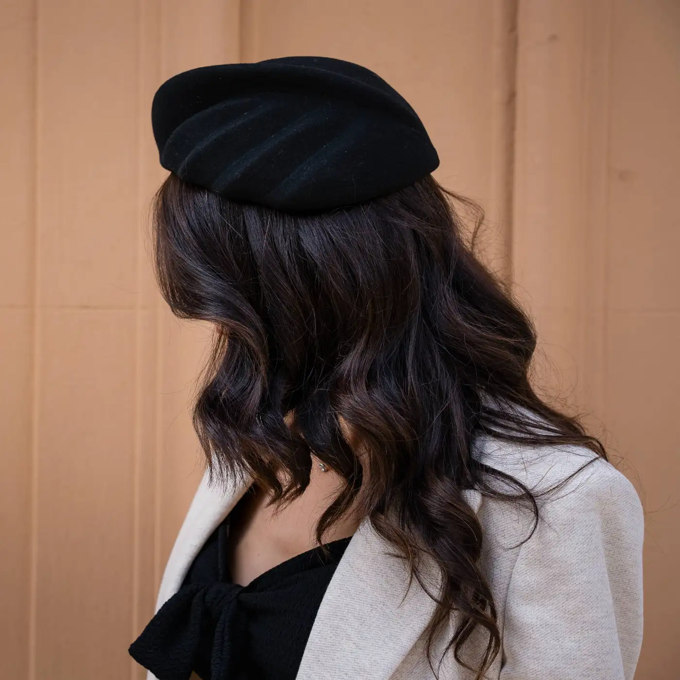 Basco Toque alla Francese in Feltro di Lana Merinos