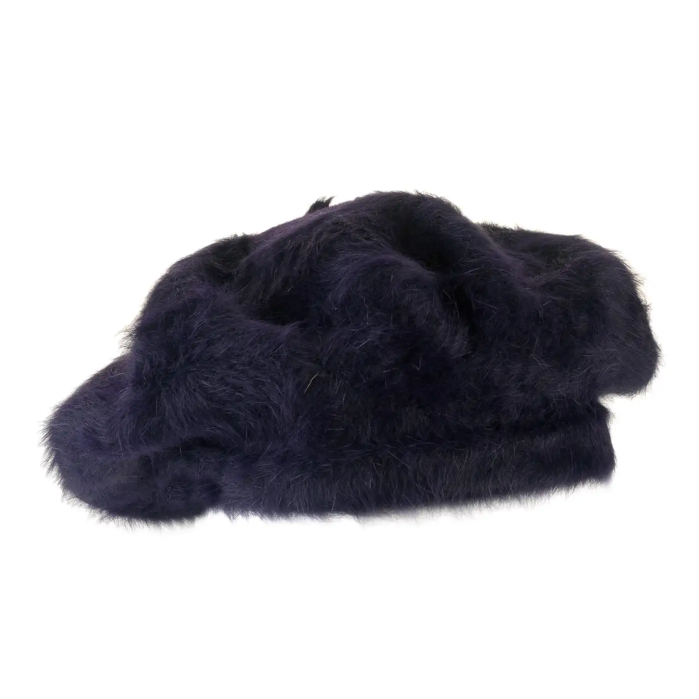 Basco Parigino in Angora e Lapin con Ricamo Floreale