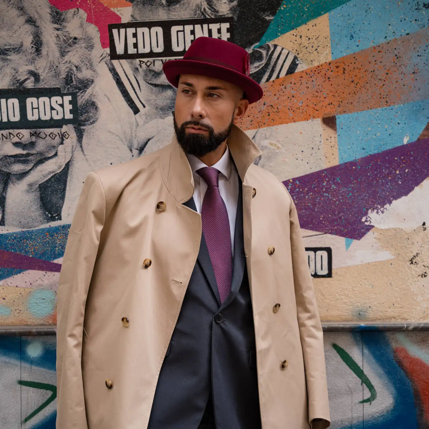 Cappello Pork Pie in Feltro Raso di Lapin con Fodera