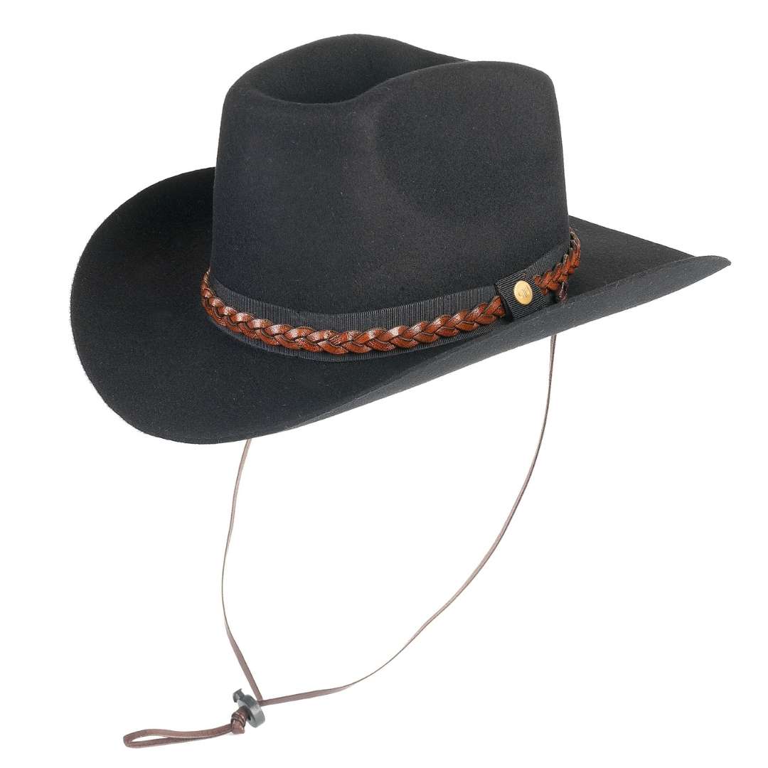 Cappello da Cowboy in Feltro di Lana Merinos Antipioggia