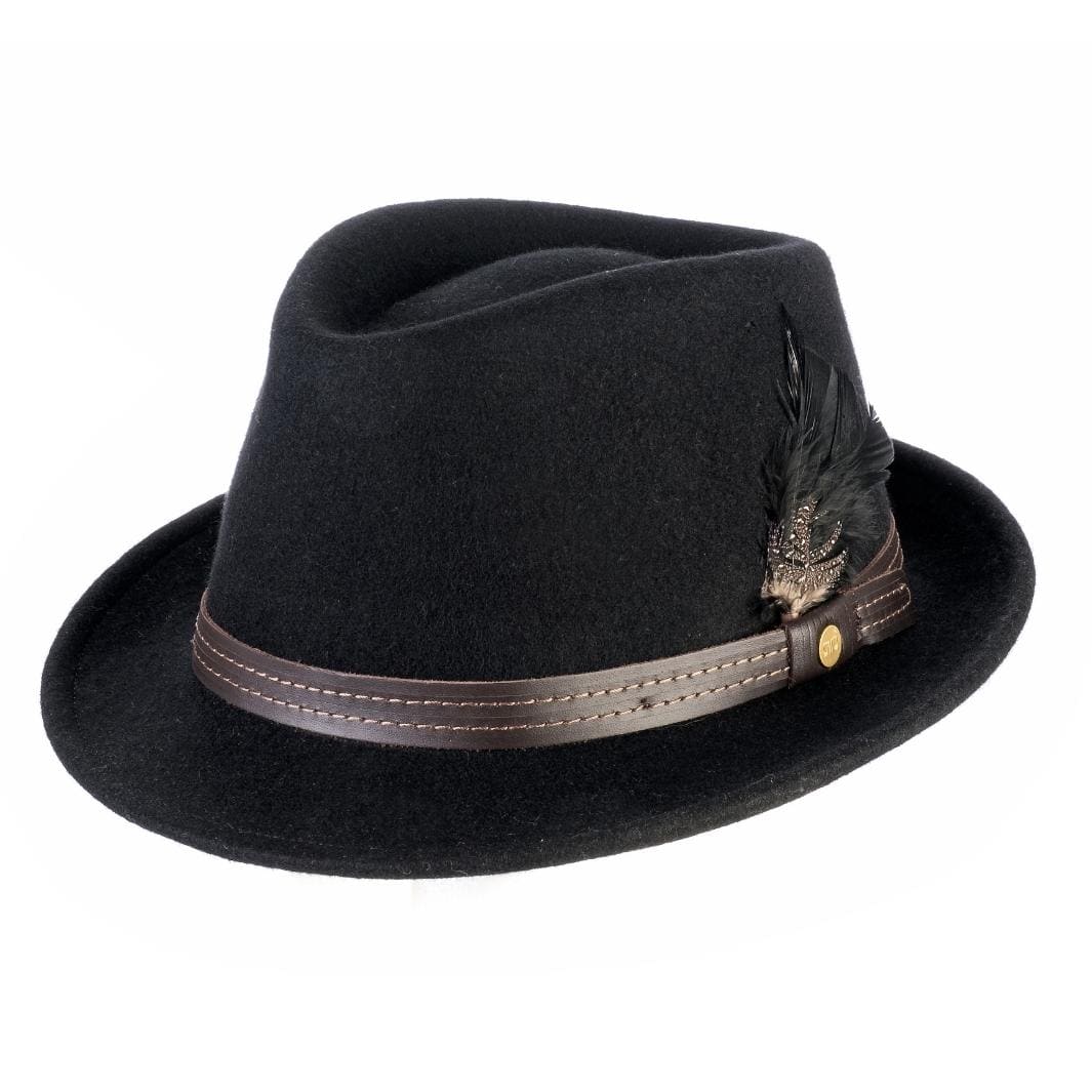 Cappello Trilby Classico in Feltro di Lana Merinos