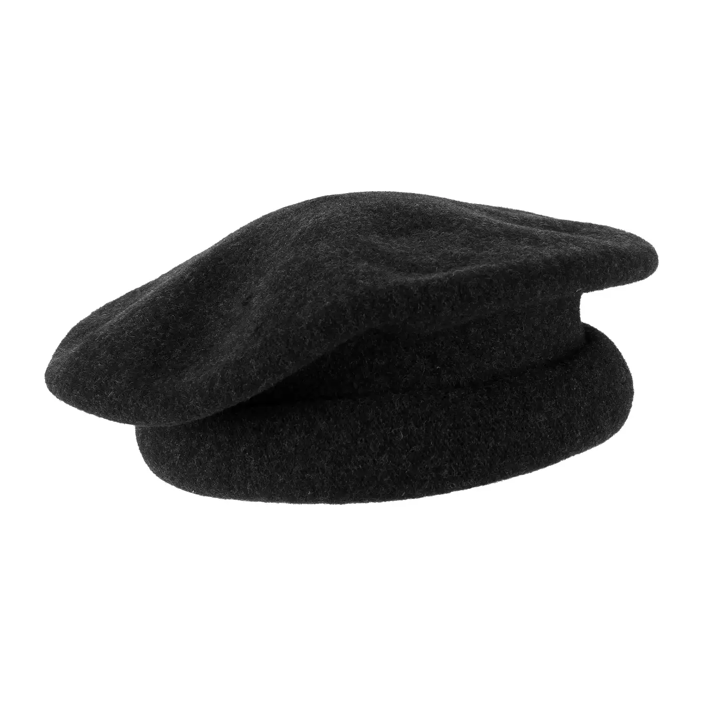 Basco Parigino in Lana Vergine con Risvolto Arricciato