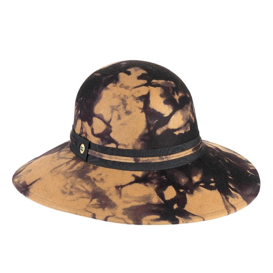 Cappello a Pamela a Tesa Larga in Feltro  di Lana Merinos Maltinto