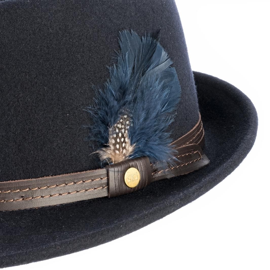Cappello Trilby Classico in Feltro di Lana Merinos