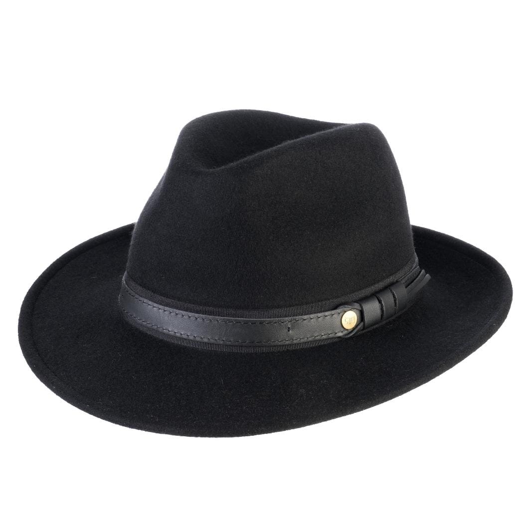 Cappello Fedora Elegante in Feltro di Lana Merinos Antipioggia