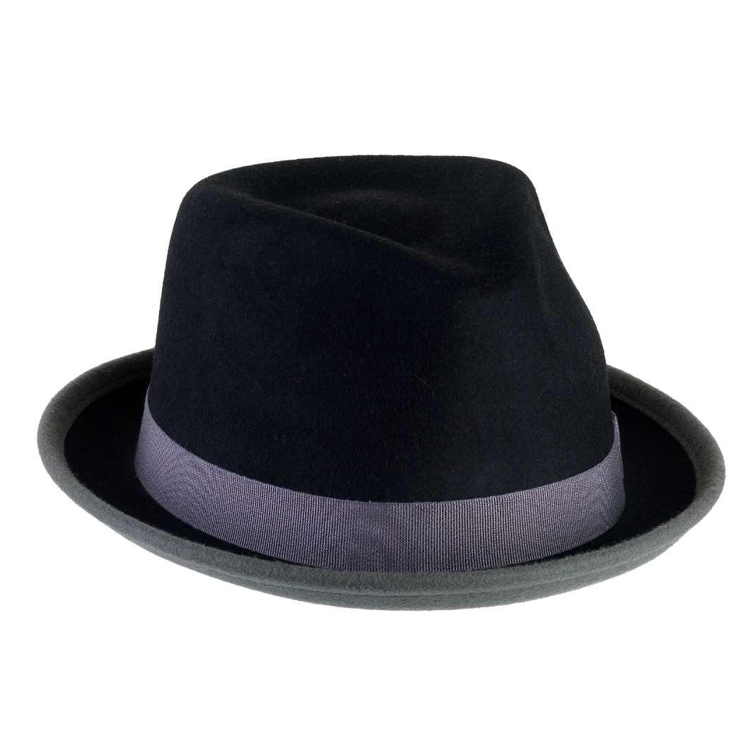 Cappello Trilby Michael Jackson in Feltro di Lana Merinos Bicolore