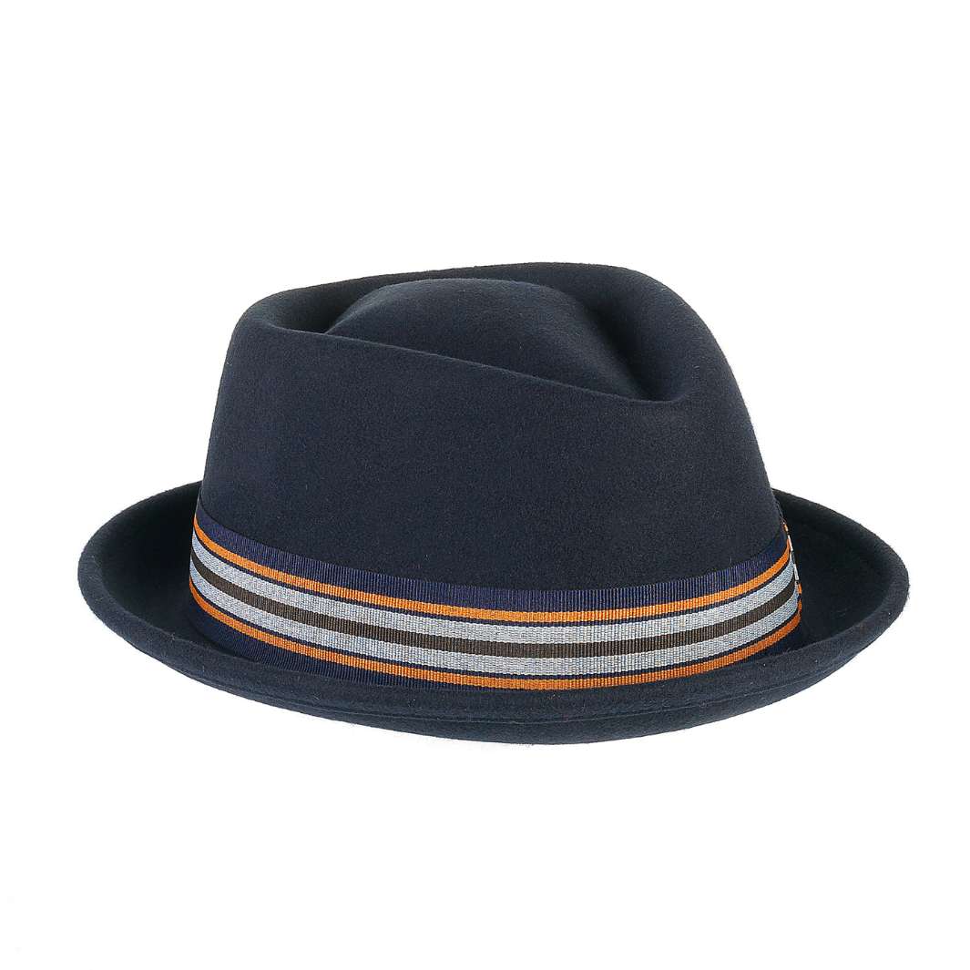 Cappello Pork Pie Classico in Feltro di Lana Merinos