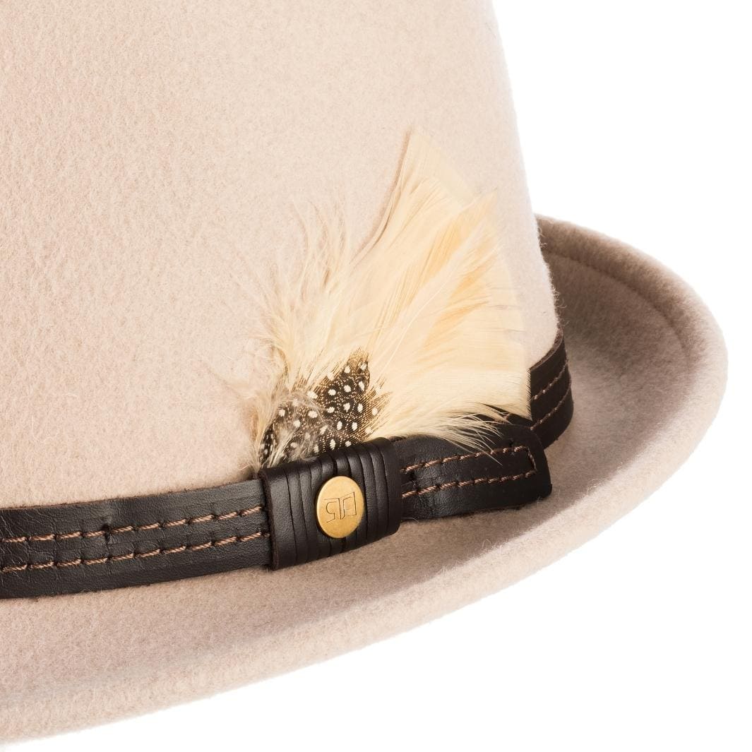 Cappello Trilby Classico in Feltro di Lana Merinos