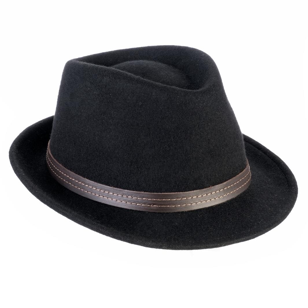 Cappello Trilby Classico in Feltro di Lana Merinos
