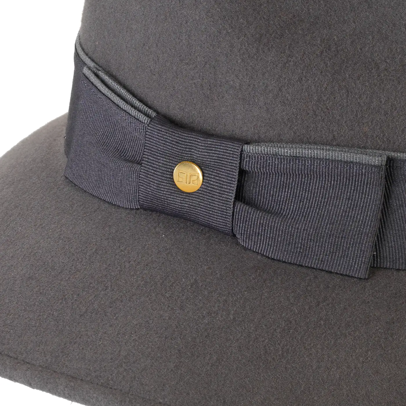 Cappello Signorile a Tesa Larga in Feltro di Lana Merinos con Fiocco