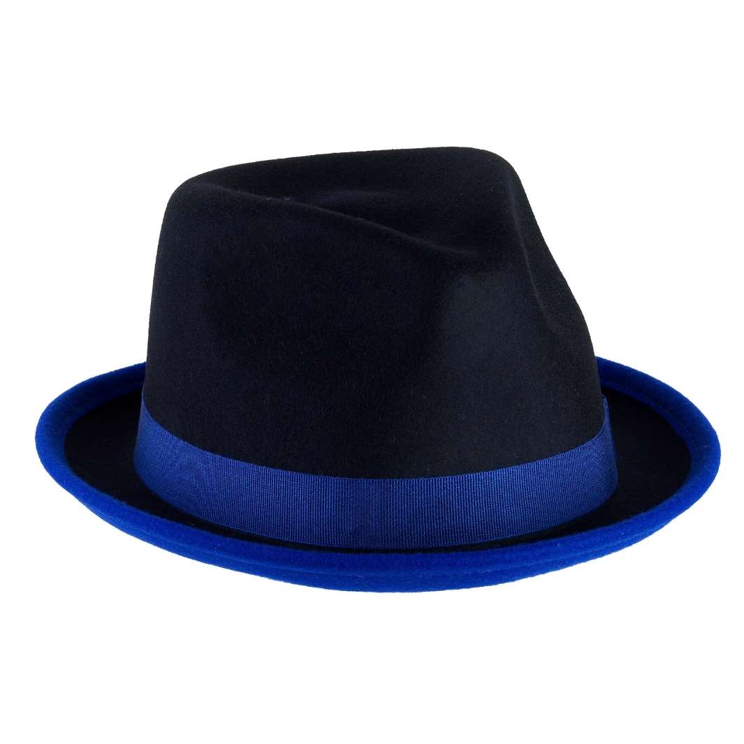 Cappello Trilby Michael Jackson in Feltro di Lana Merinos Bicolore
