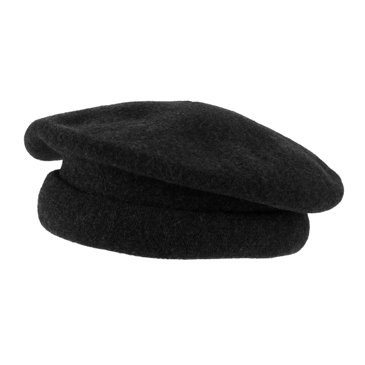 Basco Parigino in Lana Vergine con Risvolto Arricciato