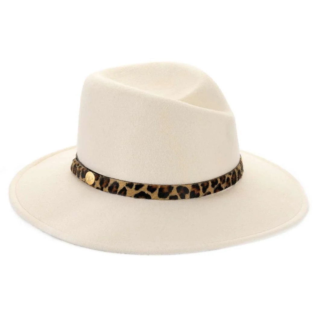 Cappello a Tesa Media Corona Twisted in Feltro di Lana Merinos