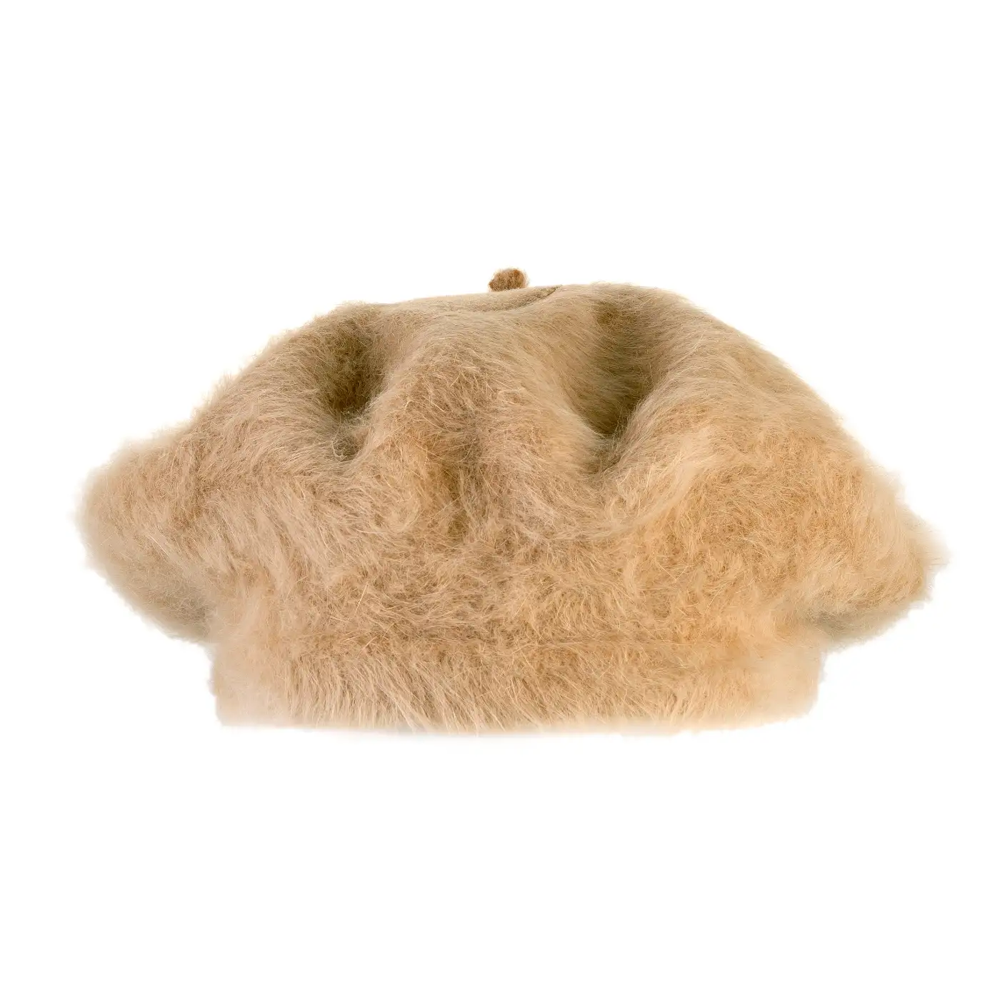 Basco Parigino in Angora e Lapin con Ricamo Floreale