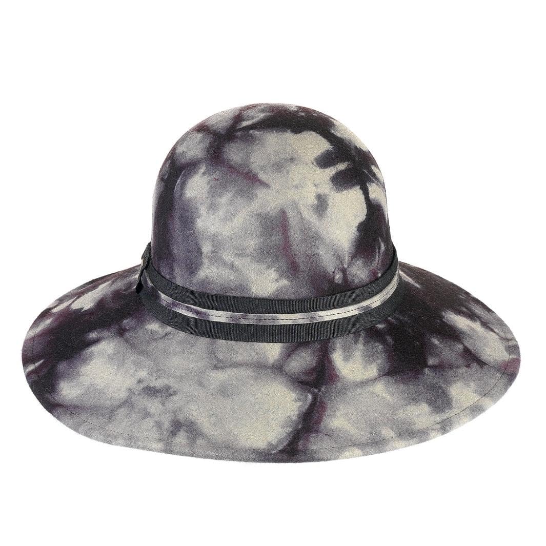 Cappello a Pamela a Tesa Larga in Feltro  di Lana Merinos Maltinto