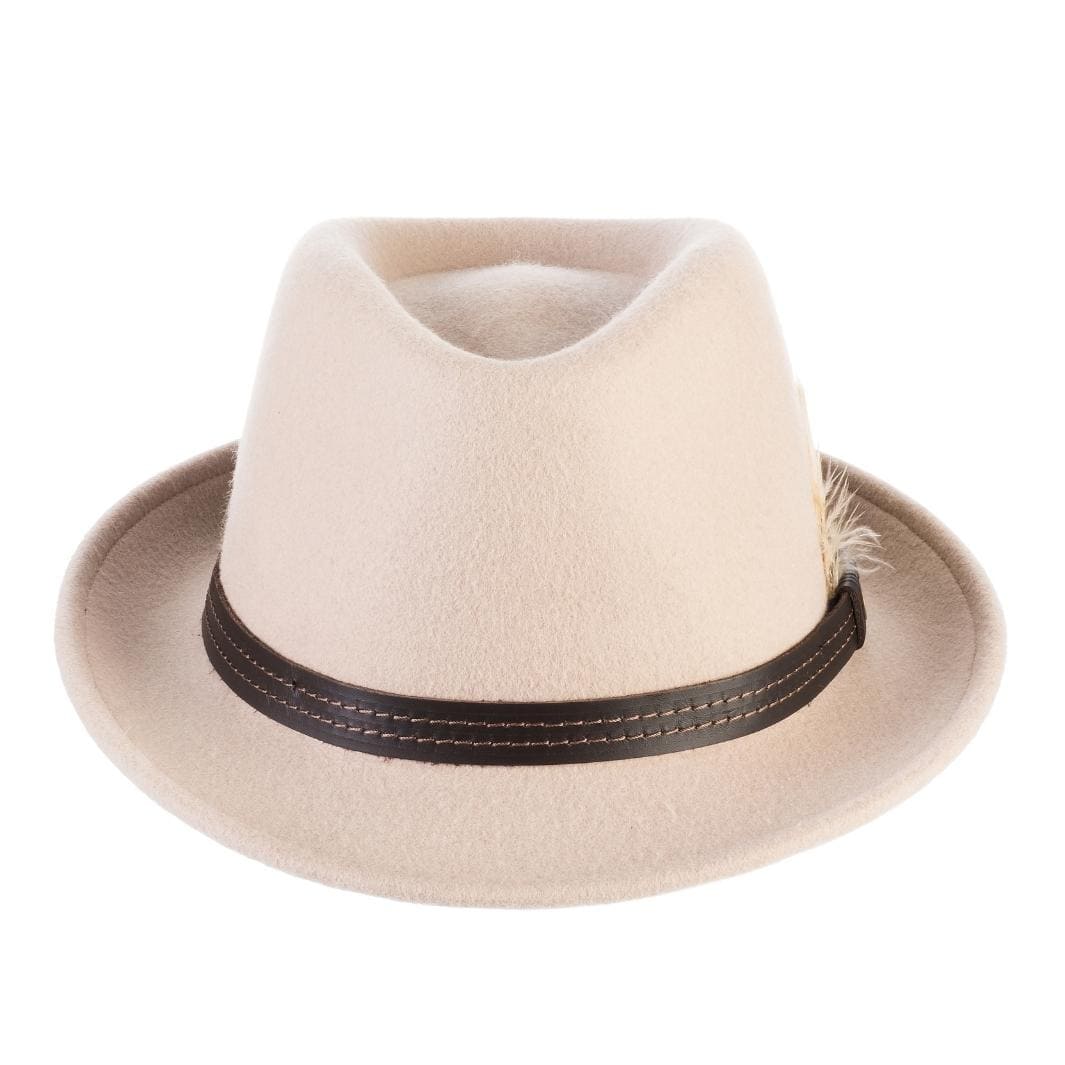 Cappello Trilby Classico in Feltro di Lana Merinos