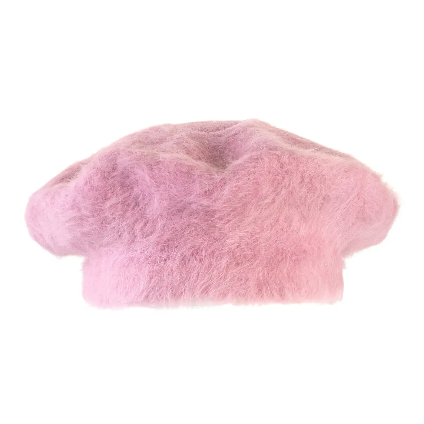 Basco Parigino in Angora e Lapin con Ricamo Floreale