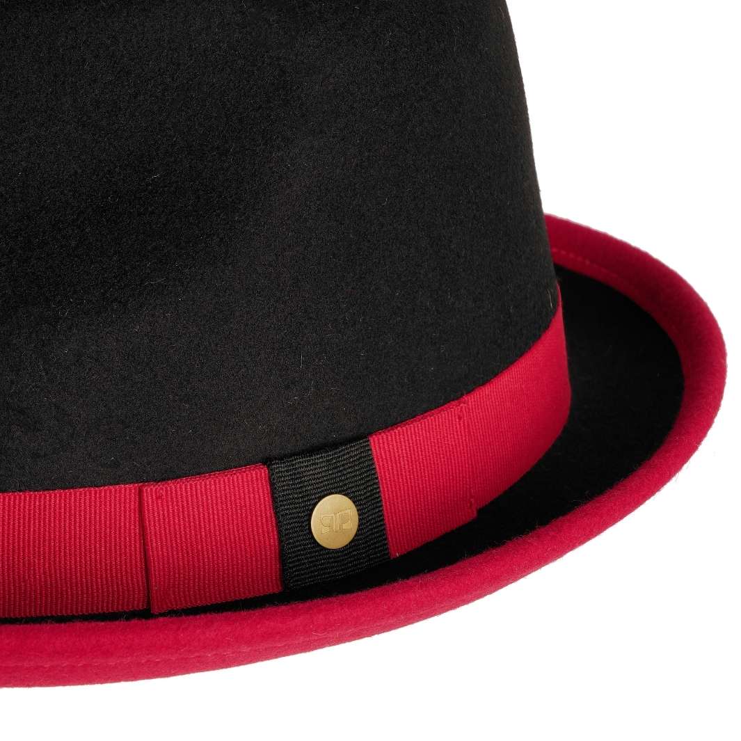 Cappello Trilby Michael Jackson in Feltro di Lana Merinos Bicolore