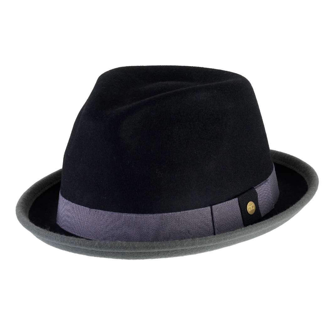 Cappello Trilby Michael Jackson in Feltro di Lana Merinos Bicolore