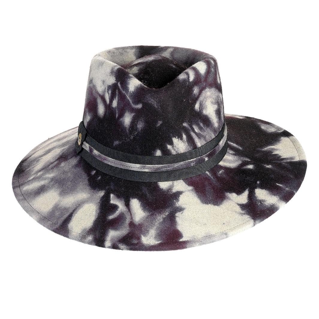 Cappello Fedora a Tesa Larga in Feltro di Lana Merinos Maltinto