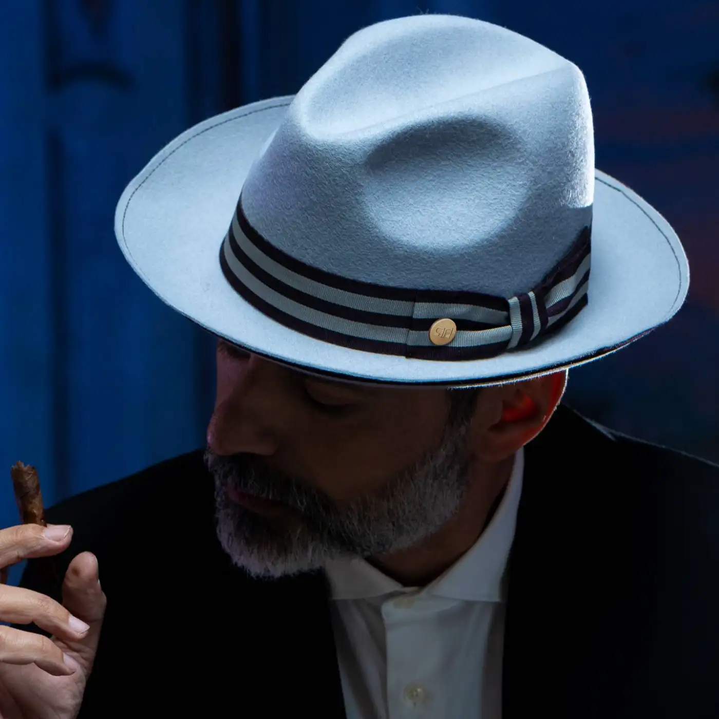 Cappello Trilby Jazz a Tesa Media in Feltro di Lana Merinos