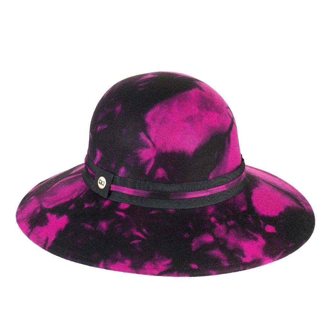 Cappello a Pamela a Tesa Larga in Feltro  di Lana Merinos Maltinto