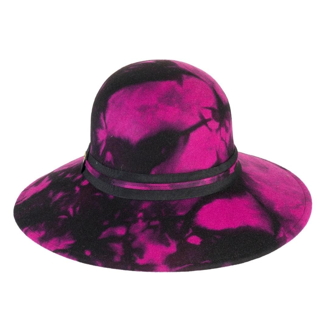 Cappello a Pamela a Tesa Larga in Feltro  di Lana Merinos Maltinto