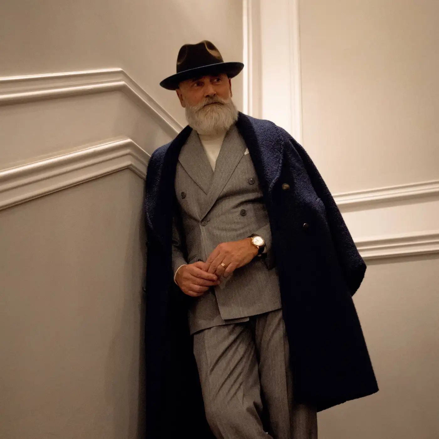 Cappello Trilby Classico in Feltro di Lana Merinos